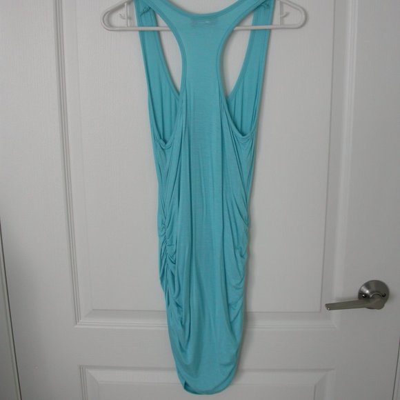 Turquoise Tank Top with Rauched Sides - Picture 3 of 5